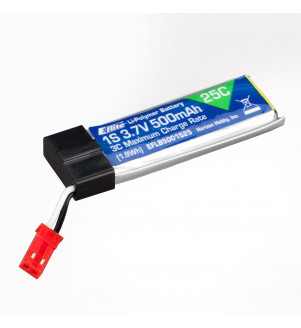 EFLITE batterie lipo 3.7V 500mAh 1S 25C EFLB5001S25