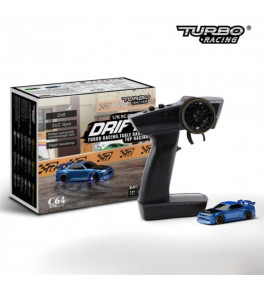 TURBO RACING Micro Drift Car 1/76ème bleu  TB-C64