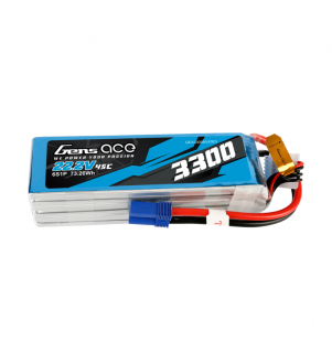 GENS ACE Batterie Lipo 6S 22,2V 3300mAh 45C EC5 GEA33006S45E5