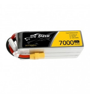 TATTU batterie Lipo 7000mAh 22.2V 6S 25C TAA70006S25X9