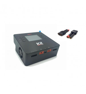 ISDT Chargeur double K2 2x500W + Connecteurs 26ISDT-K2-C