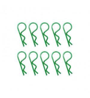 HOBBYTECH Clips de carrosserie 1/8e anodisés (10 pcs) HT-502391V