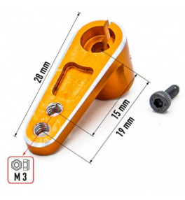 HOBBYTECH Palonnier Alu Futaba/Savox 25T Orange 26mm HT-510026-OR