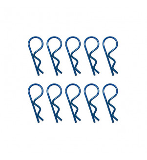 HOBBYTECH Clips de carrosserie 1/8e anodisés (10 pcs) HT-502391B
