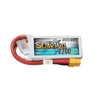 GENS ACE SOARING LIPO 2200 MAH 20C 7.4V MINI GEA22002S20X6