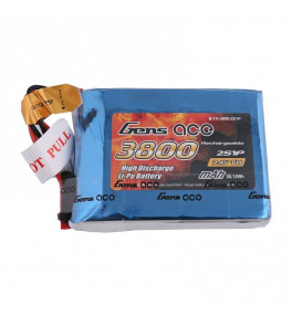 GENS ACE Batterie TX Lipo 2S 7.4V 3800mAh JST GEA-3800-2S