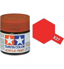 Peinture Tamiya X-27 Rouge Transparent 10ml