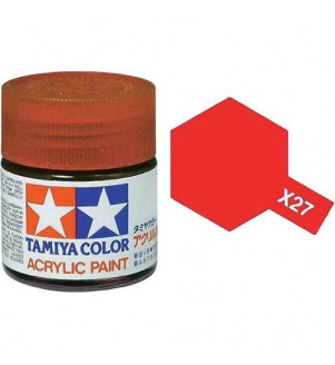 Peinture Tamiya X-27 Rouge Transparent 10ml