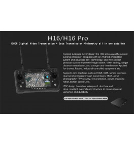Emetteur long range H16 Pro avec récepteur et caméra