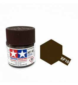 Peinture Tamiya X-F10 Brun mat 10ml