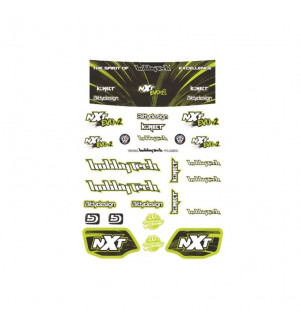 HOBBYTECH CARROSSERIE NON DECOUPEE JAUNE/GRISE NXTR EVO CA-296-STICK