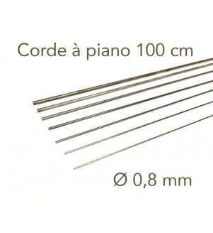 ALBION CORDE A PIANO 0.8 X1M 6 PCES PW2XM