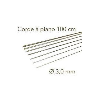 ALBION CORDES A PIANO 3 MM X 1 M X2 PCES PW8XM