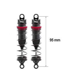 HOBBYTECH AMORTISSEURS 1/10 95MM BIG BORE 13MM+KIT RESSORT HTR-510095