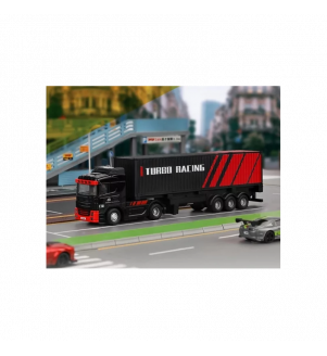 TURBO RACING CAMION AVEC REMORQUE 1/76EME NOIR TB-C50-BK