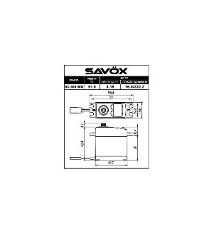 Servo Savox digital 16kg - 0.18s