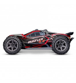 TRAXXAS RUSTLER 4X4 BRUSHLESS BL-2S ROUGE TRX-67164-4-R 