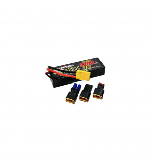 PINK PERFORMANCE Batterie lipo 2S 50C 5200mAh 7.4V+Adaptateur 