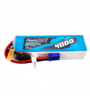 GENSACE LIPO 4000MAH 6S 22.2V 45C EC5 GEA406S45E5GT