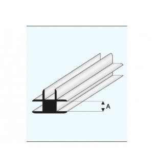 MAQUETT - Profil de connexion en styrène 2.00mmx33cm 447-53/3