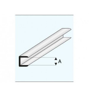 MAQUETT - Baguette à bordure en styrène 1.00mmx33cm 446-51/3