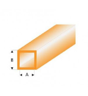 MAQUETT - Tube carré styrène orange 4.00x5.00mmx33cm 433-59/3