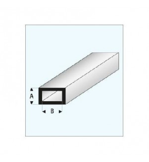 MAQUETT - Tube rectangulaire styrène 5.00x10.00mmx33cm 421-54/3