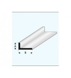 MAQUETT - Profilé styrène en L 5.00x10.00mmx33cm 417-58/3