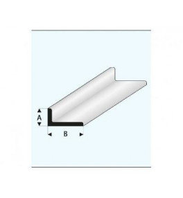 MAQUETT - Profilé styrène en L 4.50x9.00mmx33cm 417-57/3