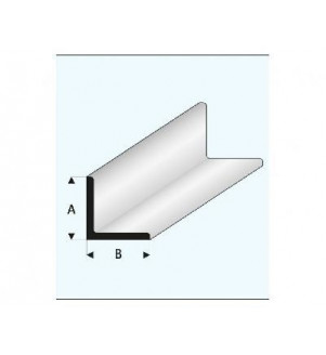 MAQUETT - Profilé styrène en L 7.00x7.00mmx33cm 416-60/3