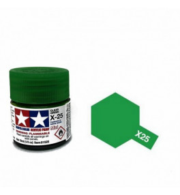 Peinture Tamiya X-25 Vert Transparent 10ml