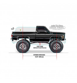 TRAXXAS TRX-4 HIGH TRAIL CHEVROLET K10 CHEYENNE RTR 92056-4-BLK