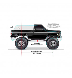 TRAXXAS TRX-4 HIGH TRAIL CHEVROLET K10 CHEYENNE RTR 92056-4-BLK