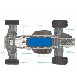 TAMIYA BUGGY 1/10 FIGHTER NXGEN DT-04 58741