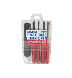 TAMIYA SET OUTILS RC BUILDERS 8PCS TAM-74023