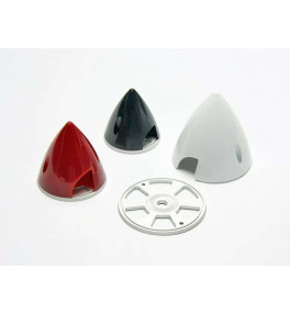 Cone blanc flasque alu 45mm