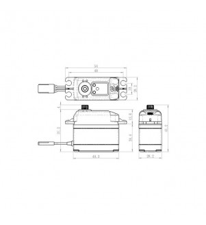SAVOX Servo (8.4v-25kg-0.085s) SC-1267SG+