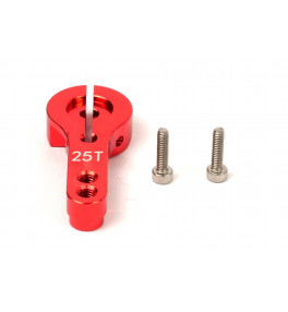 T2M Palonnier Alu Futaba/Savox rouge 24mm T422647R