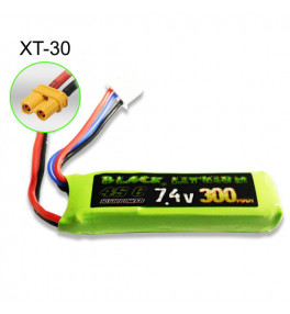 Black Lithium 2S 300mAh 45C XT30