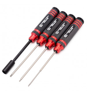 HOBBYTECH LOT DE 4 TOURNEVIS 1.5MM 2MM 2.5MM DOUILLE 7 HTR-412