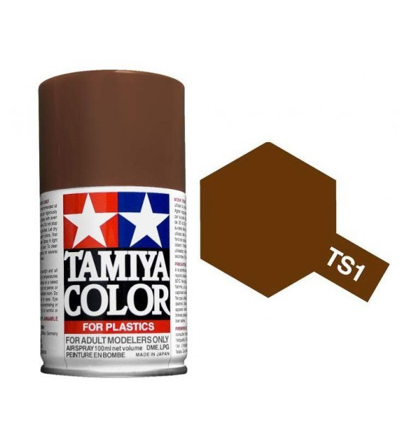 Bombe Peinture Tamiya  TS-1 Rouge Brun 100ml