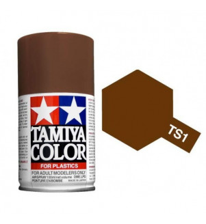 Bombe Peinture Tamiya  TS-1 Rouge Brun 100ml