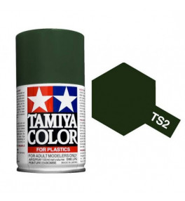 Bombe Peinture Tamiya  TS-2 Vert foncé mat 100ml