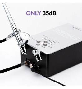 GAAHLERI COFFRET AEROGRAPHE CS-36 + COMPRESSEUR SERENAIR GTS-06 42939