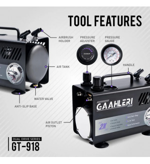 GAAHLERI COMPRESSEUR DUAL DRIVE SERIES GT-918 42878