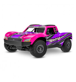 TRAXXAS MINI SLASH 2S ROSE RTR AVEC ACCUS/CHARGEUR 108164-1