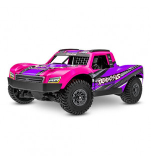 TRAXXAS MINI SLASH 2S ROSE RTR AVEC ACCUS/CHARGEUR 108164-1