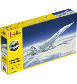HELLER MAQUETTE AVEC STARTER KIT CONCORDE AIR FRANCE 1/125 56445 V2