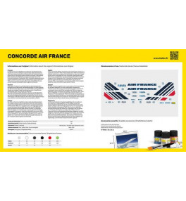 HELLER MAQUETTE AVEC STARTER KIT CONCORDE AIR FRANCE 1/125 56445 V2