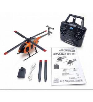T2M  HELICOPTERE RC SPARK X481 ORANGE  T5195OR